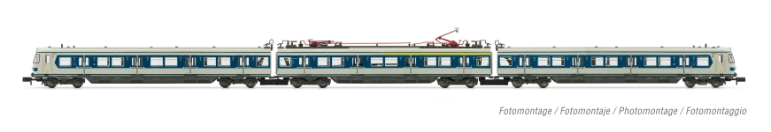 Arnold HN2495S - N - Triebzug BR 420 kieselgrau/blau, RENFE, Ep. IV - DC-Sound